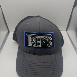 TREPS Gray Cap with Blue Trim